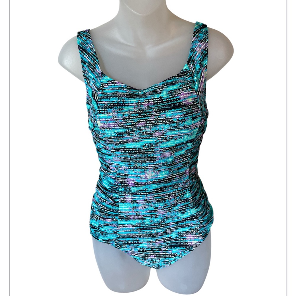 Speedo one piece swimsuit multi color women’s size 10
